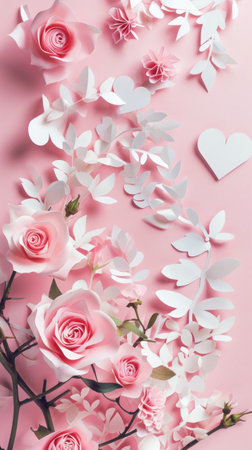 Valentine's day. Cute Valentine's day design. Romance backgroundの素材