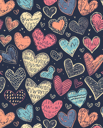 Valentine's day. Cute Valentine's day design. Romance backgroundの素材