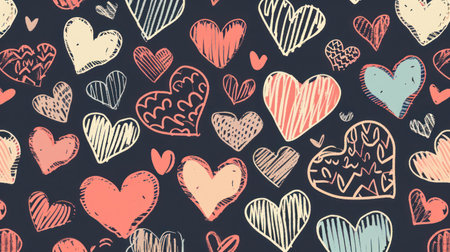 Valentine's day. Cute Valentine's day design. Romance backgroundの素材