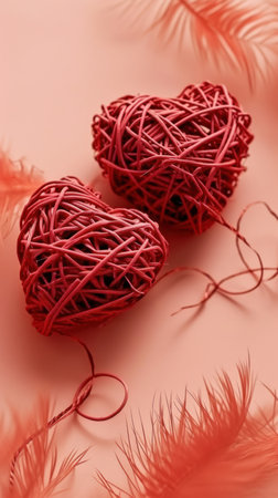 Valentine's day. Cute Valentine's day design. Romance backgroundの素材