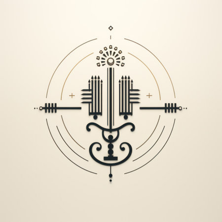 Elegant Symmetrical Geometric Designの素材