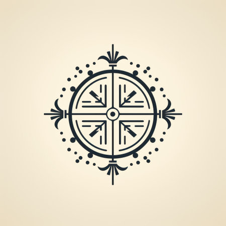 Elegant Compass Rose Designの素材