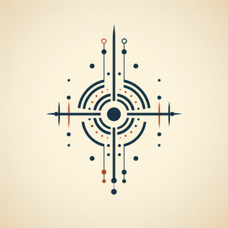 Symmetrical Abstract Geometric Designの素材