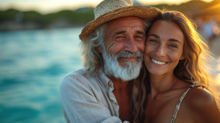 Sunset Embrace by the Seaの素材