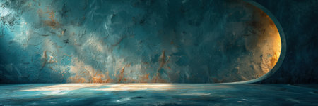 Abstract Blue and Gold Textured Tunnelの素材