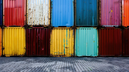 Colorful Stacked Containersの素材