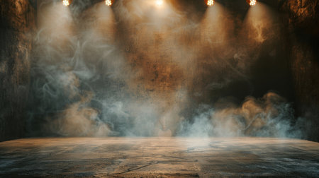 Dense Smoke Billowing From Stageの素材