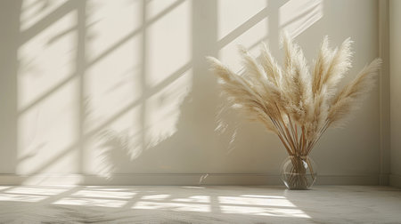 Vase With Dry Grass by Windowの素材