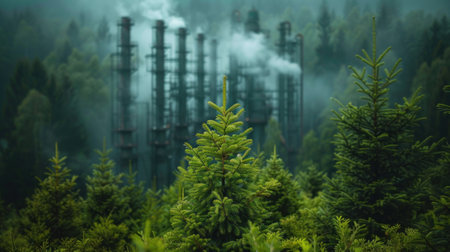 Lush Green Forest Landscapeの素材