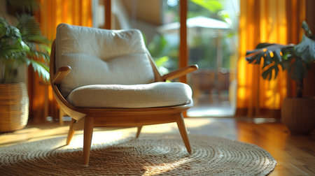 Chair on Rug in Living Roomの素材