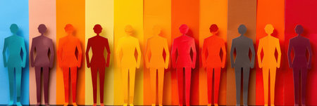 Diversity, equity, inclusion and belonging concept. DEIBの素材