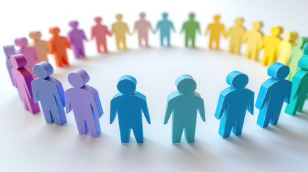 Diversity, equity, inclusion and belonging concept. DEIBの素材