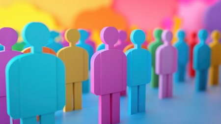 Diversity, equity, inclusion and belonging concept. DEIBの素材