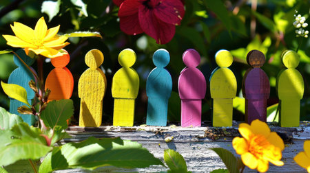 Diversity, equity, inclusion and belonging concept. DEIBの素材