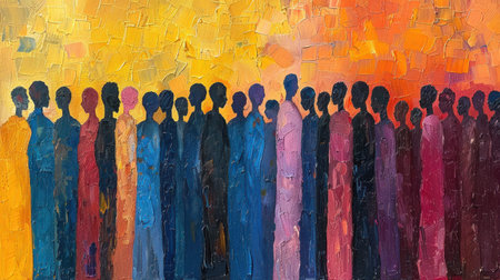 Diversity, equity, inclusion and belonging concept. DEIBの素材