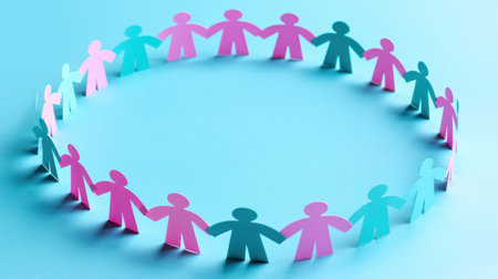 Diversity, equity, inclusion and belonging concept. DEIBの素材