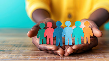 Diversity, equity, inclusion and belonging concept. DEIBの素材