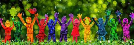 Diversity, equity, inclusion and belonging concept. DEIBの素材