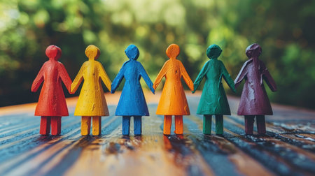 Diversity, equity, inclusion and belonging concept. DEIB. DEIの素材