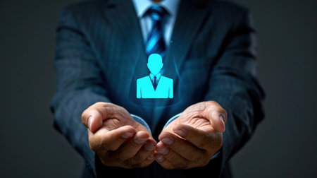 Best job candidate. Selection of job candidates. HRM or Human Resource Managementの素材