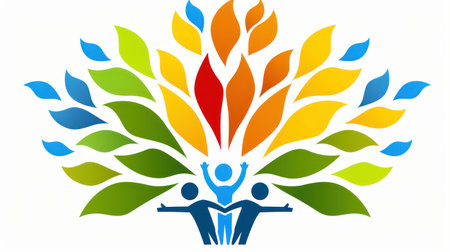 Diversity, equity, inclusion and belonging concept. DEIB.の素材