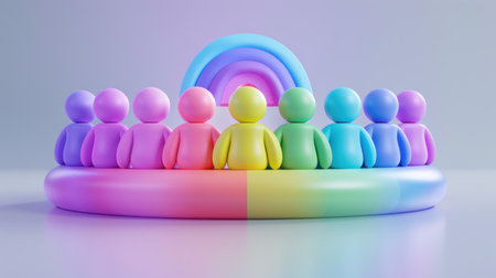 Diversity, equity, inclusion and belonging concept. DEIB.の素材