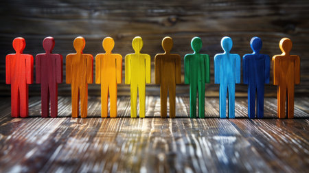 Diversity, equity, inclusion and belonging concept. DEIB.の素材