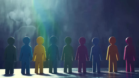 Diversity, equity, inclusion and belonging concept. DEIB.の素材