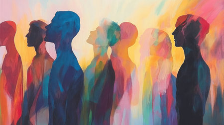 Diversity, equity, inclusion and belonging concept. DEIB. DEIの素材