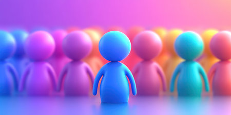 Diversity, equity, inclusion and belonging concept. DEIB. DEIの素材