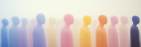 Diversity, equity, inclusion and belonging concept. DEIB. DEIの素材