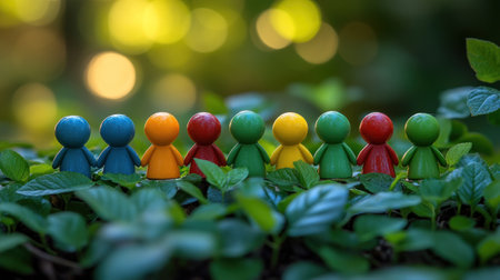 Diversity, equity, inclusion and belonging concept. DEIB. DEIの素材