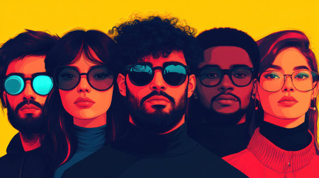 Diversity, equity, inclusion and belonging concept. DEIB. DEIの素材