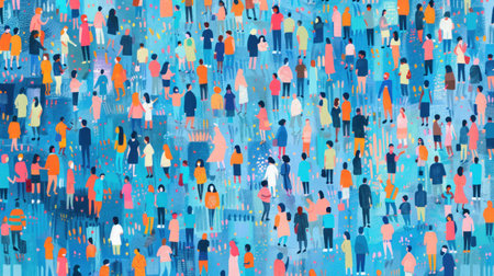 Diversity, equity, inclusion and belonging concept. DEIB. DEIの素材