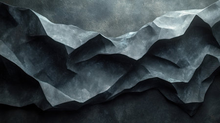 Jagged rock formations blend shadows and light, creating a dramatic abstract texture full of contrasts and depth.の素材