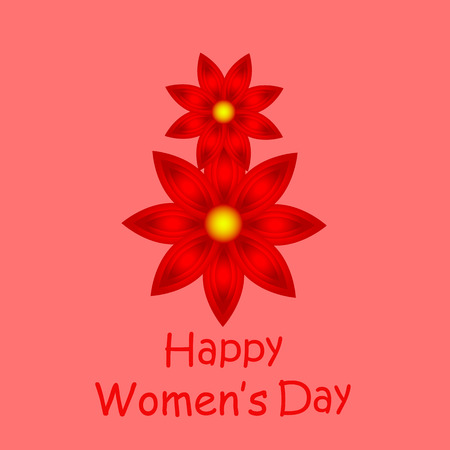 March 8 international womens day background. Vector illustration.のイラスト素材
