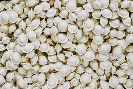 Dumplings in supermarket (half-stuff)の写真素材