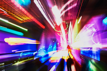 Party at Disco and laser showの写真素材