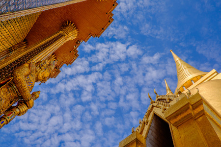 Temple of the beautiful art of the city of Bangkok. Thailandの写真素材