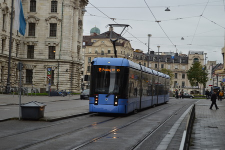 Tram in Munichのeditorial素材