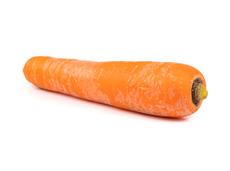 Fresh carrot isolated on white background.の写真素材