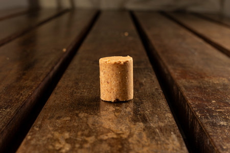 Sweet Brazilian Peanut on a wooden deskの写真素材