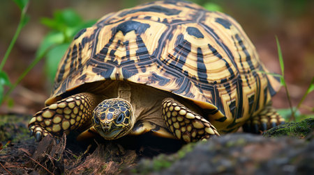 African Spurred Tortoise - Geochelone sulcataの素材
