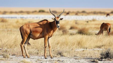 Eland antelope in the Etosha National Park, Namibiaの素材