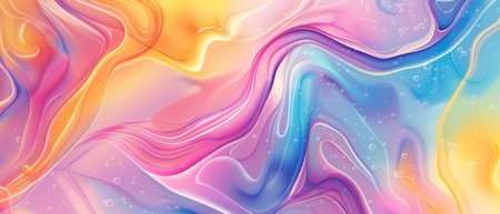 Colorful abstract background. Liquid marble pattern. Vector illustration for your designの素材