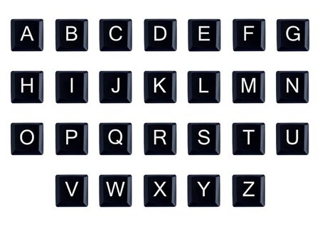 English alphabet on the keyboardの写真素材