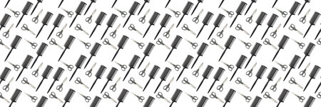 advertising banner for a hairdresser.poster print for wrapping paper