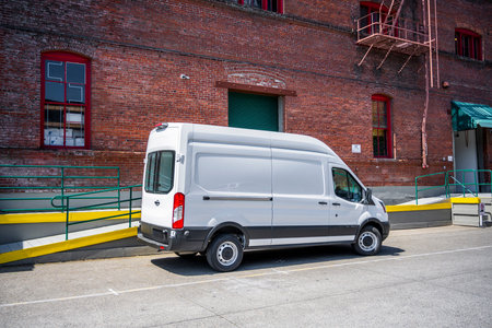White compact popular commercial economical cargo mini van for local deliveries and business...