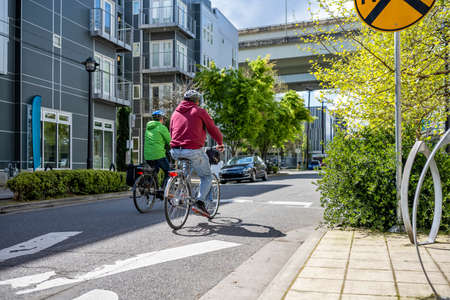 Cycling for a man in any age is useful and necessary for health, cycling trips and sports cycling helps maintain vitality, testosterone production, blood flow, strengthen muscles, eliminate stressの写真素材
