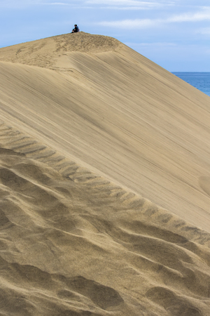 The desert before the oceanのeditorial素材